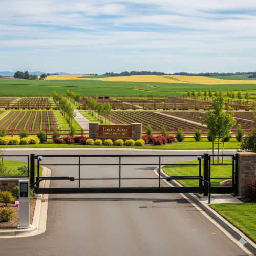 'Fully gated community farm plots